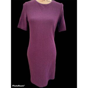 🍒 2/$20 🍒 Dark Maroon A-Line Ribbed Mario Serrano Dress sz XS
